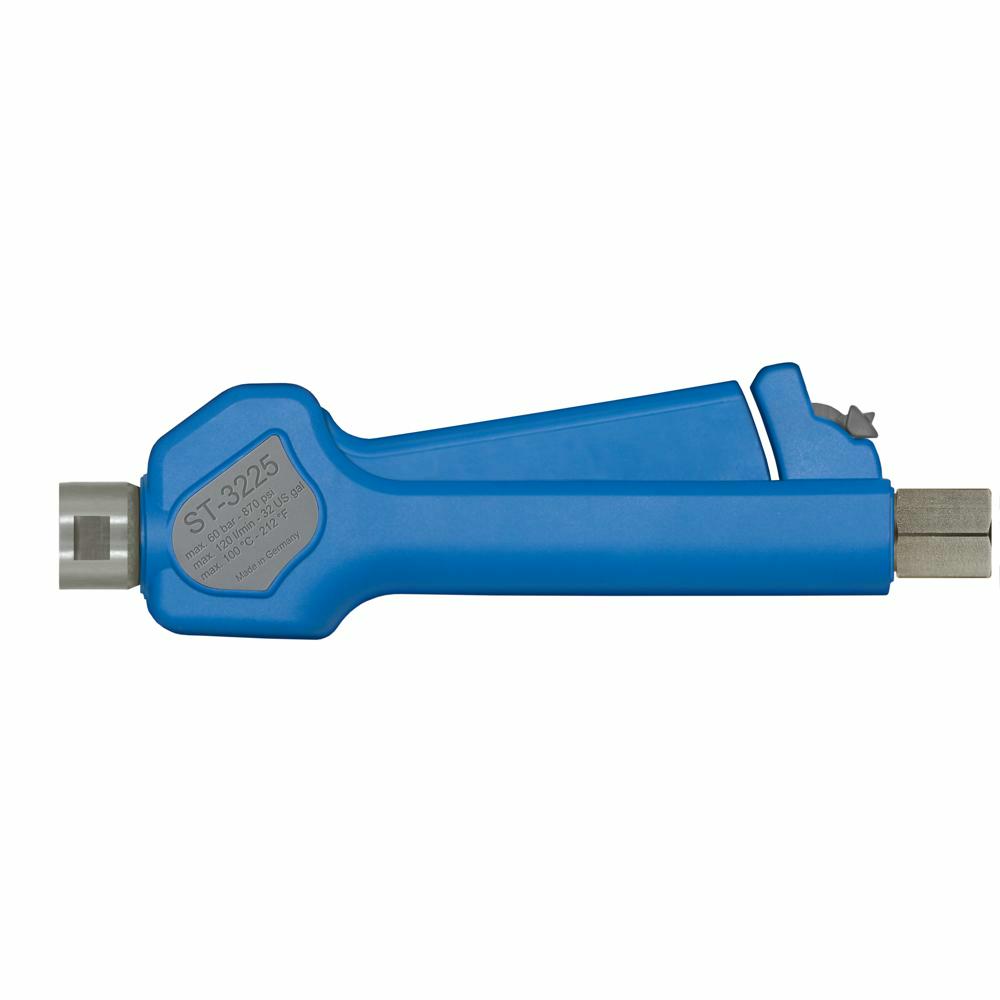 Pistool ST3225 inox lineair in: 1/2"V swievel - uit: 1/2"V (max. 60 bar)