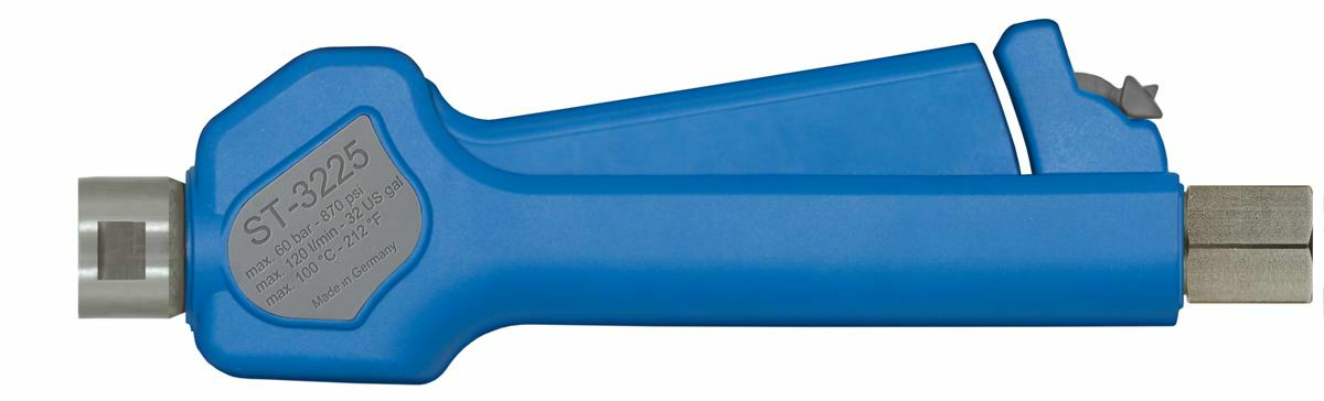 Pistool ST3225 inox lineair in: 1/2"V swievel - uit: 1/2"V (max. 60 bar)