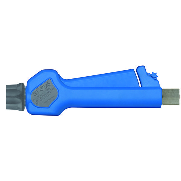 Pistolet ST3225 inox : entree 1/2" tournante - sortie raccord rapide ST3100 (femelle) (max. 24 bar)