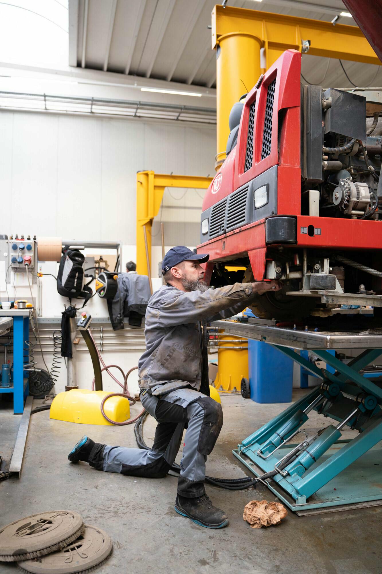 Onderhoud schrobmachine