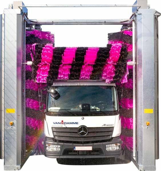 Truckwash Van Damme vrachtwagens - Portique de lavage Van Damme camions